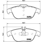 BREMBO Bremsklötze HA | MERCEDES W204/X204 07 | P 50 104