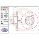 15 481 038 Bremsscheibe VA | MERCEDES W140 91 | 09.8726.10