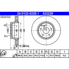 Bremsscheibe Db T. W202 Amg 97-10 | 24.0122-0228.1