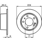 Bremsscheibe HA | CITROEN XM 89 | 0 986 478 141