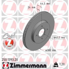 ZIMMERMANN Bremsscheibe | 250.1393.20