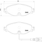 BREMBO Bremsbelagsatz, Scheibenbremse | P 85 126E