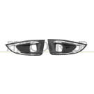 GRILLSATZ L+R +NSW F HALOGEN-SW SCHW/CHR | PEUGEOT 3008 (M) 5,16 | 4861,418,1