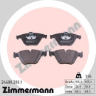 ZIMMERMANN Bremsbelagsatz, Scheibenbremse