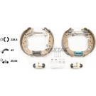 Satz Bremsbacken Fiat Grande Punto/Linea 05- (228.6X42) Shoe Kit Pro 84065400