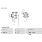Lichtmaschine | MERCEDES E-Klasse,C-Klasse | 0 986 039 750