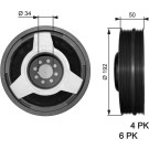 Riemenscheibe AUDI,SKODA,VW DriveAlign™ TVD1030