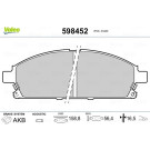 VALEO Bremsbeläge 598452