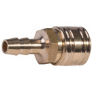SW-Stahl Druckluft Einhandschnellkuppl.9mm | Messing mit Rückschlagventil | 25083L