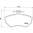 BREMBO Bremsklötze VA | SEAT Ibiza VW Golf 83-04 | P 85 011