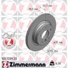 ZIMMERMANN Bremsscheibe | 150.1289.20