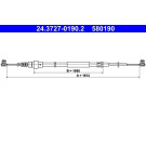ATE Handbremsseil Seilzug Festellbremse 24.3727-0190.2