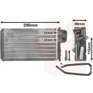 VAN WEZEL Wärmetauscher, Innenraumheizung 40006100