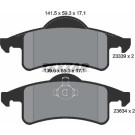 Bremsbelagsatz Jeep T. Grand Cherokee 99 | 2333901