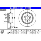 Bremsscheibe Ford T. C-Max/Focus 04-12 Power Disc | 24.0311-0158.1
