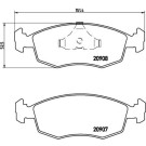 BREMBO Bremsklötze VA | FORD Escort, Orion, Sierra 83-02 | P 24 019