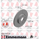 ZIMMERMANN Bremsscheibe | 230.2357.20