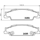 BREMBO Bremsbelagsatz, Scheibenbremse | P 09 007