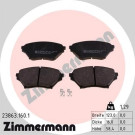 ZIMMERMANN Bremsbeläge 23863.160.1