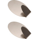 BGS Edelstahl-Klebehaken 45 x 70 mm 1,5 kg 2-tlg BGS Do it yourself 88232