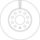 Bremsscheibe Skoda P. Octavia 1.0-2.0 12 | DF6903S
