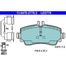 Bremsbelagsatz Db P. W168 1,4-1,9 97-04 Keramik | 13.0470-2776.2