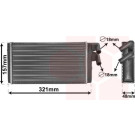 VAN WEZEL Wärmetauscher, Innenraumheizung 03006052