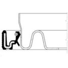 12014727B Wellendichtring, Kurbelwelle