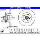 Bremsscheibe | 24.0113-0142.1