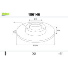 VALEO Bremsscheibe 186149