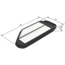Luftfilter | CHEVROLET,DAEWOO | F 026 400 349