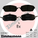 ZIMMERMANN Bremsbelagsatz, Scheibenbremse | 26581.180.1