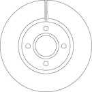 51 481 077 Bremsscheibe VA | FORD B-Max, Fiesta 12 | DF6509