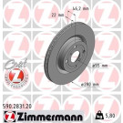 ZIMMERMANN Bremsscheibe | 590.2831.20