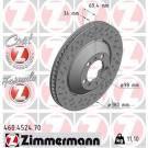 ZIMMERMANN Bremsscheibe 460.4524.70 Formula Z