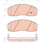 Bremsklötze VA | KIA Carnival 02 | GDB3433