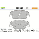 VALEO Bremsbeläge 302688