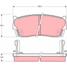 TRW Bremsbeläge GDB3183