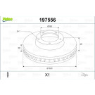 VALEO Bremsscheibe 197556 VALEO Bremsscheibe 197556