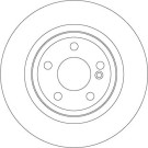 15 482 082 Bremsscheibe HA | MERCEDES A,B-Klasse 10 | DF6634