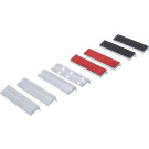 BGS Schraubstock-Schutzbacken-Satz | Aluminium | 125 mm | 8-tlg | 8442-1