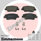 ZIMMERMANN Bremsbelagsatz, Scheibenbremse | 26543.155.2