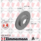 ZIMMERMANN Bremsscheibe | 400.3601.20