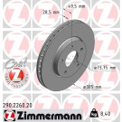ZIMMERMANN Bremsscheibe | 290.2260.20