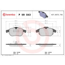 BREMBO Bremsklötze Xtra VA | FIAT Croma OPEL Astra, Vectra 02-15 | P 59 043X