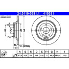 Bremsscheibe Mazda T. Cx-5 2.0-2.5 11 | 24.0110-0381.1