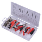 S8138 SW-Stahl Krokodilklemmen 28 tlg.ger Satz