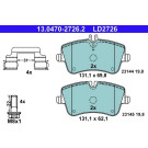 Bremsbelagsatz Db P. W203/S203/Cl203/C209 1,6-2,2 00-09 Keramik | 13.0470-2726.2