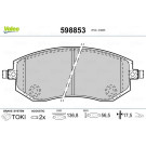 VALEO Bremsbeläge 598853