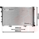 VAN WEZEL Kühler, Motorkühlung 30002211